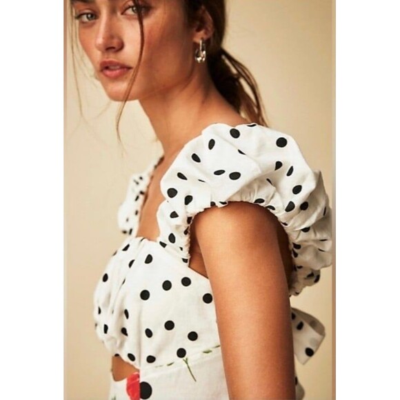 NWOT Free People Printed Bom Bom Mini Dress Size S - Picture 3 of 6